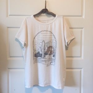 Billabong White Desert and Moon Cactus T-shirt